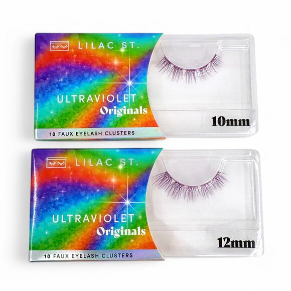 Lilac St. Faux Eyelash Clusters Ultraviolet Originals Purple Lashes 10mm 12mm - Picture 1 of 3